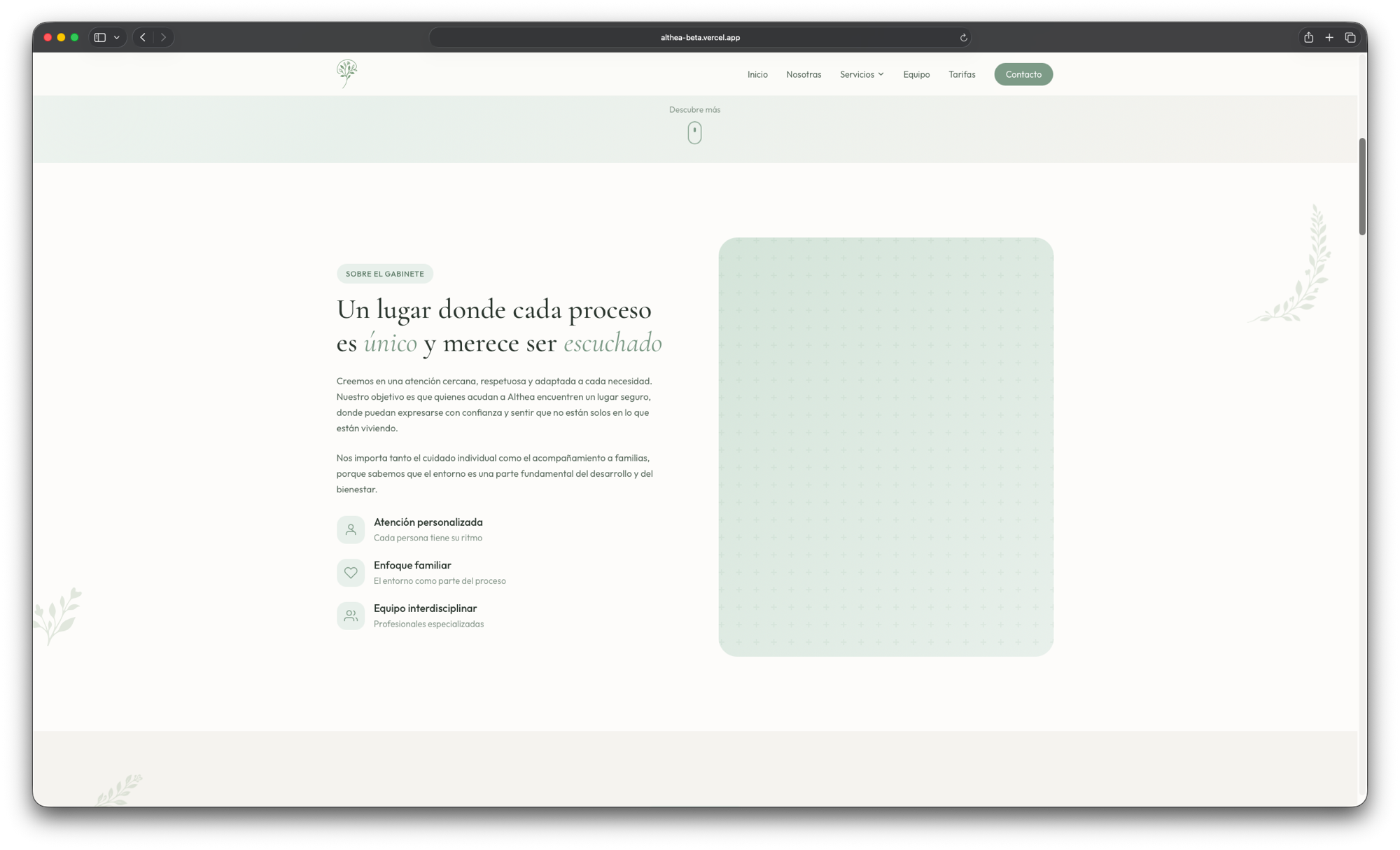 Althea about section